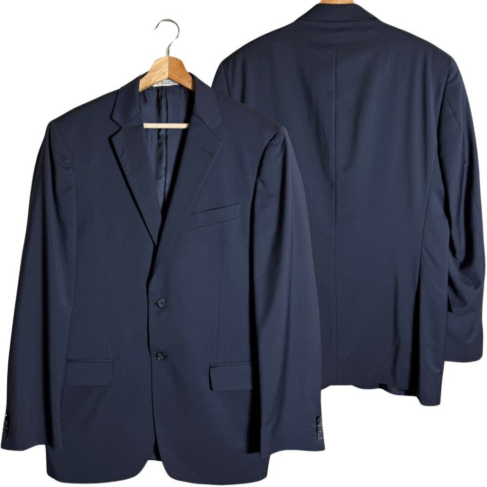 Joseph Abboud Wool Sport Coat Dinner Jacket Blazer Men's 40L Navy Blue